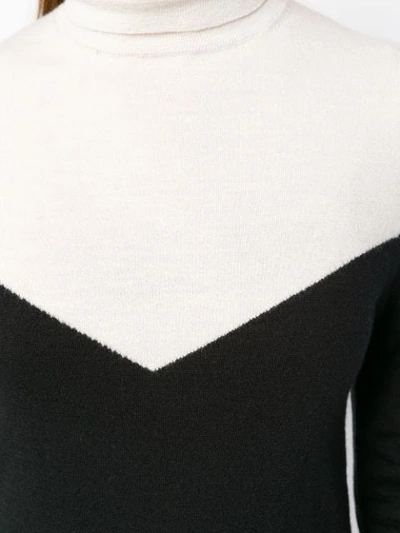 Shop Cashmere In Love Color Block Jumper In Black