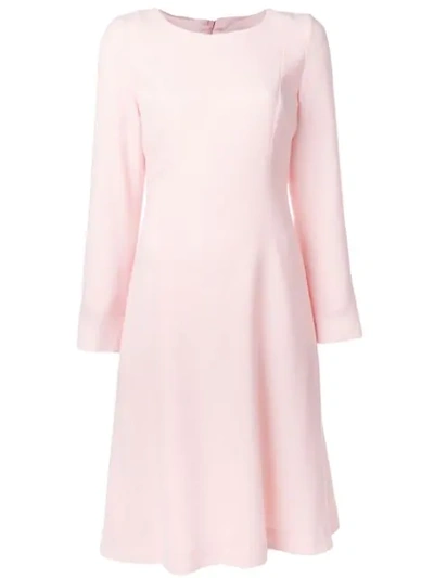 Shop Goat Helena Flared Midi Dress In Pink