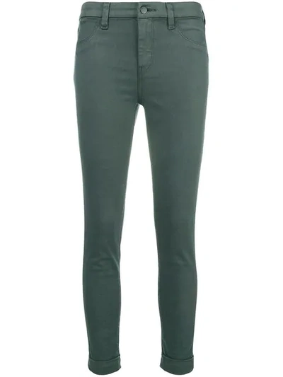 Shop J Brand Skinny-fit Trousers In Green