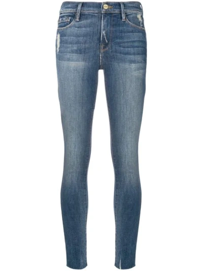 Shop Frame Skinny Jeans In Blue