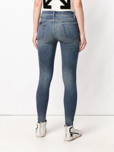 Shop Frame Skinny Jeans In Blue