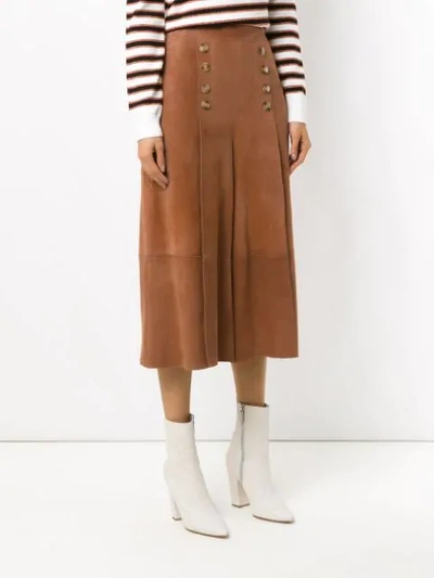Shop Nk High Waisted Culottes In Brown