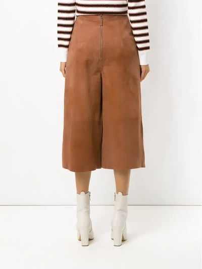 Shop Nk High Waisted Culottes In Brown