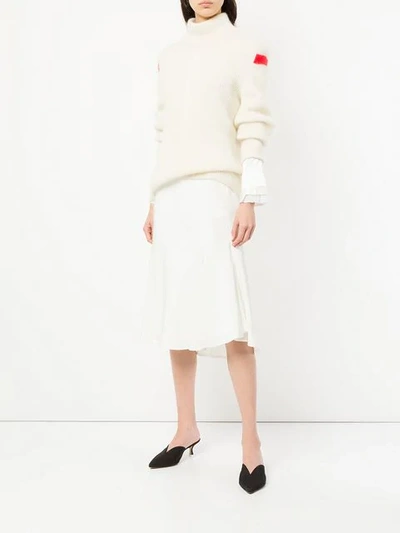 Shop Maggie Marilyn Flared Midi Skirt In White