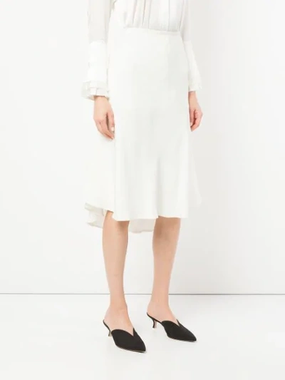 Shop Maggie Marilyn Flared Midi Skirt In White