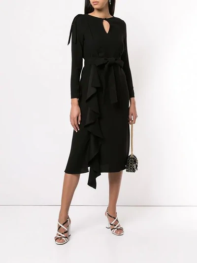 Shop Osman Ellen Dress In Black