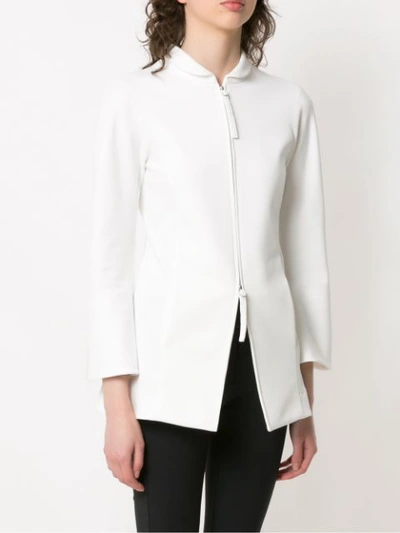 Shop Gloria Coelho Slim Jacket In White