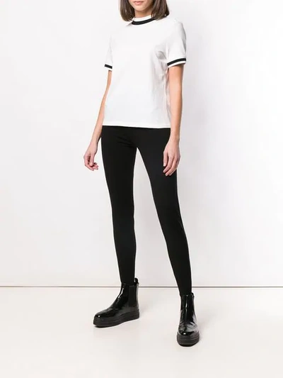 Shop Alexander Wang T Cropped Round Neck T-shirt In White