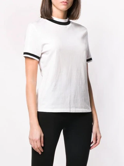 Shop Alexander Wang T Cropped Round Neck T-shirt In White