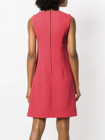 Shop Dolce & Gabbana Tailored Shift Mini Dress In Pink