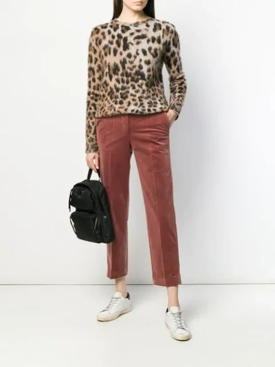 GOLDEN GOOSE CROPPED TROUSERS - 棕色