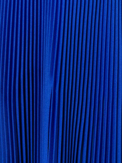 Shop Maison Margiela Pleated Skirt In Blue