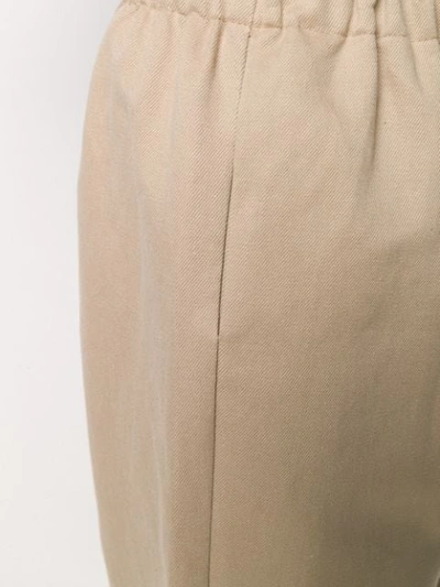 Shop Apuntob Cropped Trousers - Neutrals