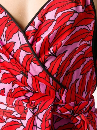 Shop Diane Von Furstenberg Palm Print Jumpsuit In Pink