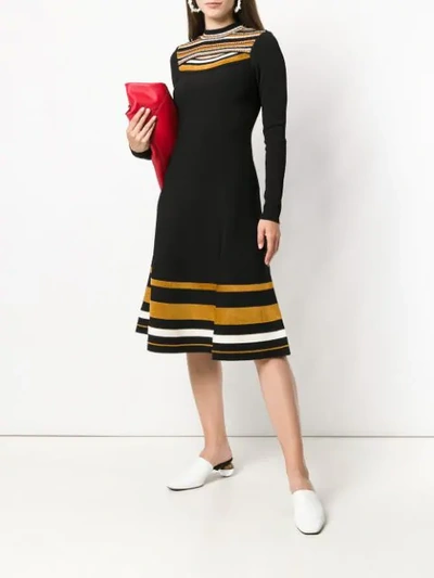 Shop Proenza Schouler Cutout Knit Dress In Black
