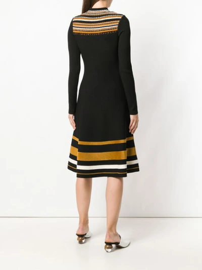 Shop Proenza Schouler Cutout Knit Dress In Black