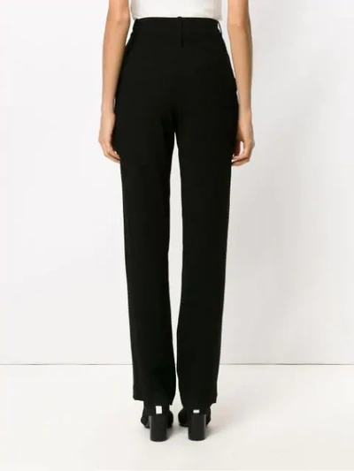 Shop Gloria Coelho Tailored Trousers In Black