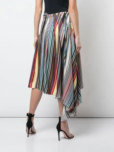Shop Monse Rainbow Apron Shorts In Multicolour