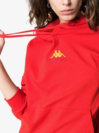 Shop Charm's X Kappa Flame Print Stretch In Red