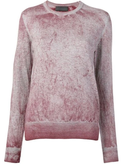 Shop Diesel Black Gold Sulphur-treated Knitted Jumper In Pink