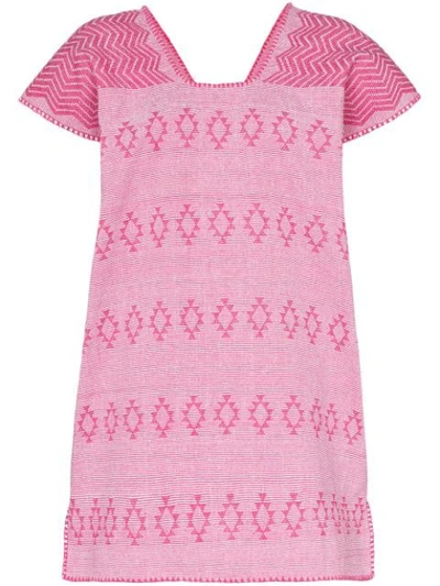 Shop Pippa Holt Cotton Kaftan Dress In Pink