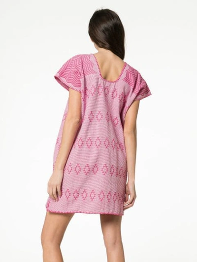 Shop Pippa Holt Cotton Kaftan Dress In Pink