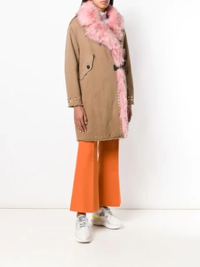 BAZAR DELUXE TRIMMED MID-LENGTH COAT - 中性色