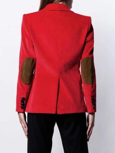 Shop Dsquared2 Corduroy Blazer Jacket In Red