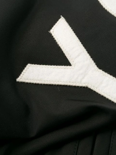 Shop Y-3 Logo Varsity Jacket In Black