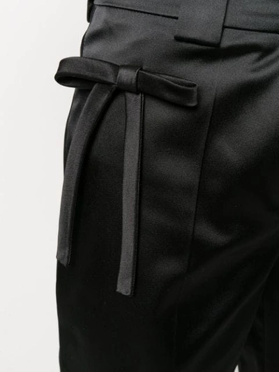 Shop Prada Logo Shorts In Black