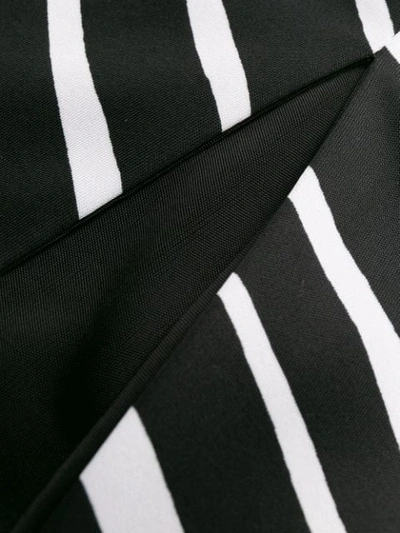 VERSACE SAFETY PIN ZEBRA SKIRT - 黑色