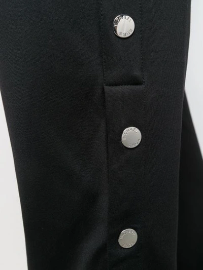 Michael Michael Kors Metallic Button Trousers In Black