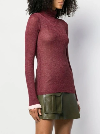 Shop Semicouture Dalya Sweater In Red