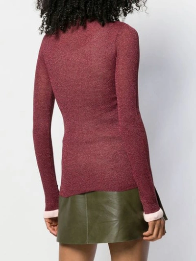 Shop Semicouture Dalya Sweater In Red