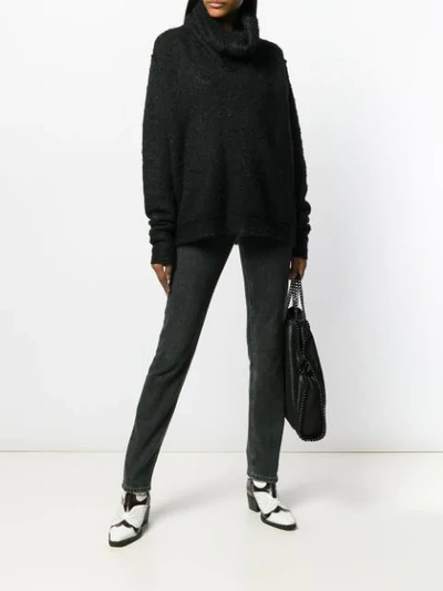 Shop Marc Le Bihan Cowl Neck Jumper - Black