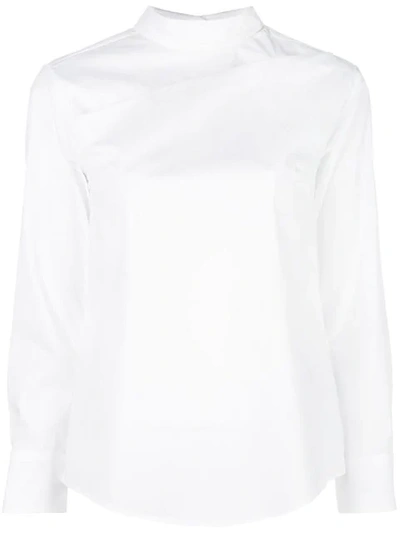 Shop Palmer Harding Palmer / Harding Hemd Mit Umgedrehtem Design - Weiss In White