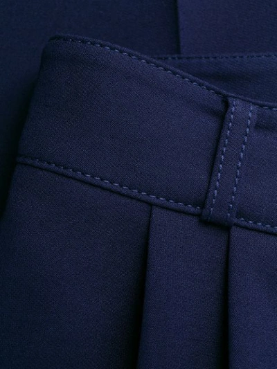 Shop Alexander Mcqueen Cropped Peg Trousers In Blue