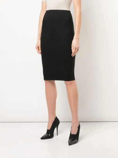 Shop Narciso Rodriguez X The Conservatory Knit Skirt In Black