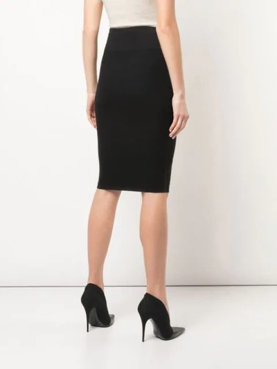 Shop Narciso Rodriguez X The Conservatory Knit Skirt In Black
