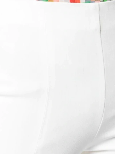 Shop Akris Punto Slim Fit Trousers In White