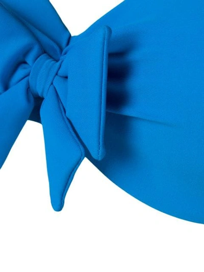 Shop Marlies Dekkers Papillon Plunge Balcony Bikini Top In Blue
