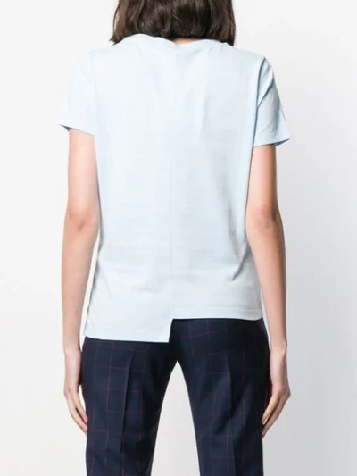 Shop Loewe Asymmetrical T-shirt In Blue