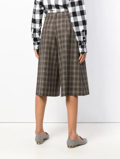 Shop Antonio Marras Plaid Skirt In Neutrals