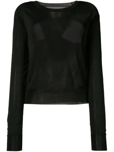 Shop Mm6 Maison Margiela Cutout Back Sweater In Black