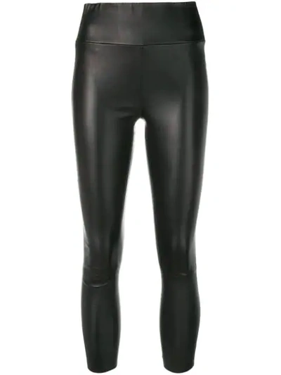 Shop Sprwmn Lightning Bolt Leggings In Black