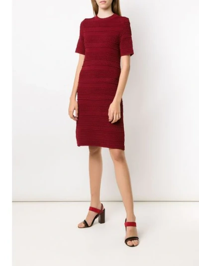 Shop Egrey Knitted Dress In Red