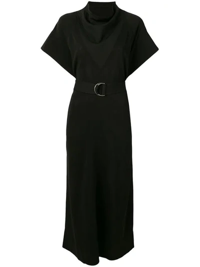 Shop Givenchy Black Belted Dress