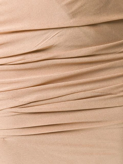 Shop Tom Ford Gathered Pencil Dress In Neutrals