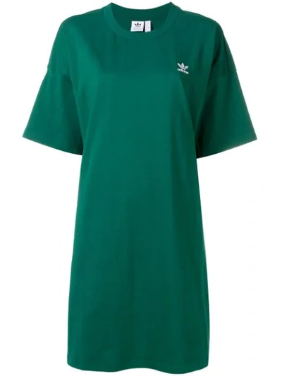 Adidas Originals Adidas T-shirt Dress - Green | ModeSens