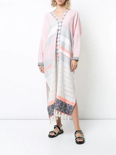 Shop Lemlem Tereza Special Kaftan In Pink